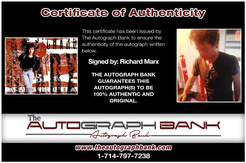 Richard Marx — Richard Marx Ringo Starr & His All-Starr Band signed 8x10 photo |CERT 26-m, image 2