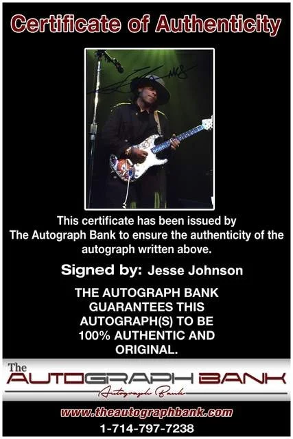 Jesse Johnson — Jesse Johnson of Original 7ven authentic signed Rock 8x10 photo W/Certificate 55, image 2