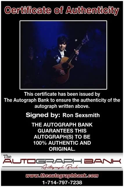 Ron Sexsmith — Ron Sexsmith authentic signed Rock 8x10 photo W/Certificate 118, image 2