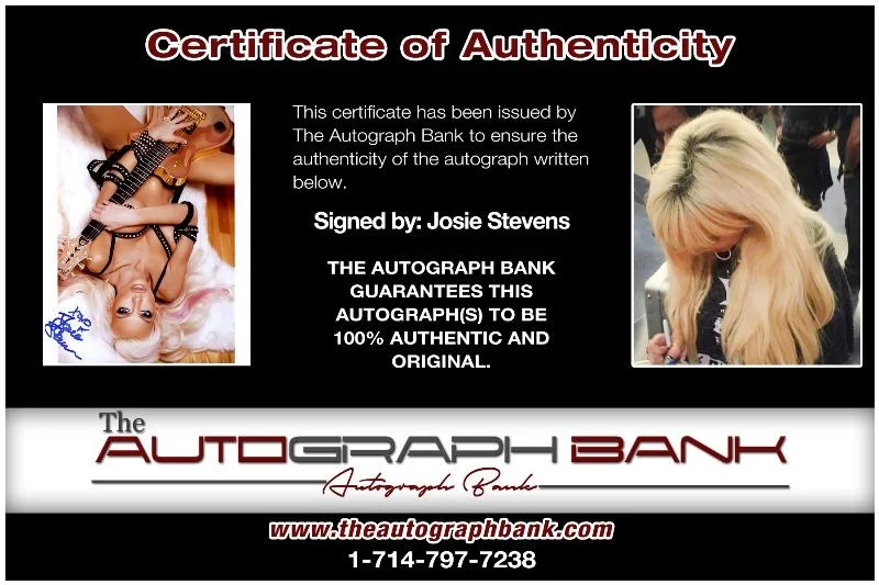 Josie Stevens — Josie Stevens authentic signed celebrity 8x10 photo W/Cert Autographed 2616h, изображение 2