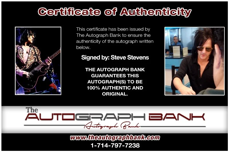 Steve Stevens — Steve Stevens Kings of Chaos Authentic signed 8x10 photo |CERT Autographed 26-d, image 2
