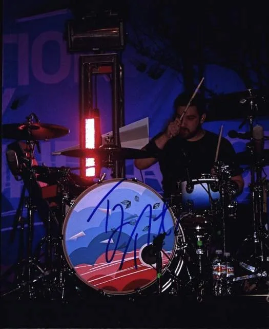 Tony Thaxton — Tony Thaxton of Motion City Soundtrack authentic signed Rock 8x10 photo W/Cert 9
