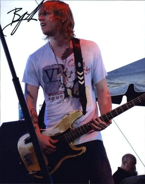 Bryce Soderberg — Bryce Soderberg of Three Days Grace authentic signed Rock 8x10 photo W/Cert 22