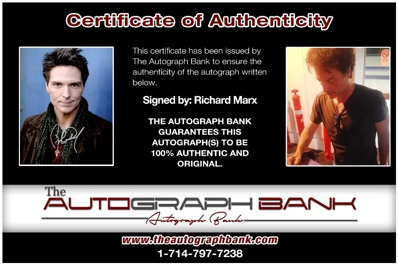 Richard Marx — Richard Marx Ringo Starr & His All-Starr Band signed 8x10 photo |CERT 26-o, image 2