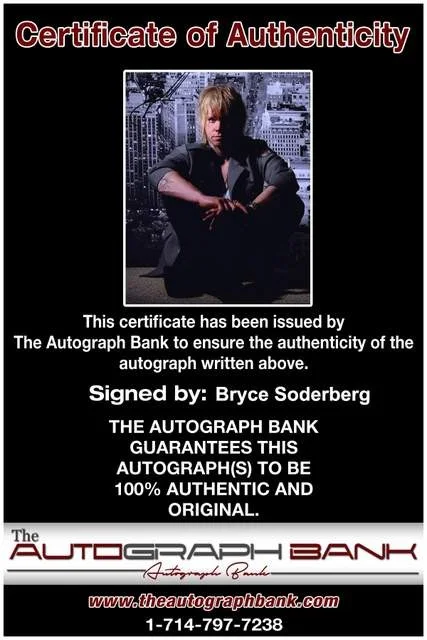 Bryce Soderberg — Bryce Soderberg of Three Days Grace authentic signed Rock 8x10 photo W/Cert 25, image 2