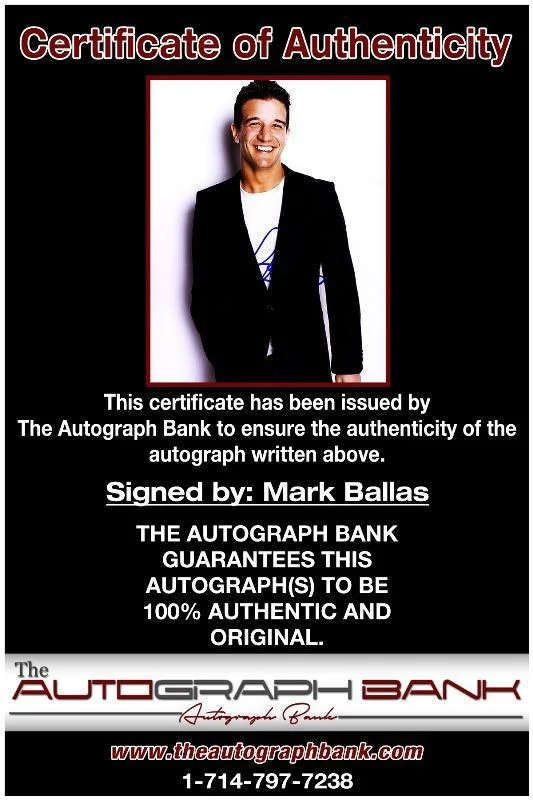 Mark Ballas — Mark Ballas Ballas Hough Band Authentic signed 8x10 photo |CERT Autograph 422-a, изображение 2