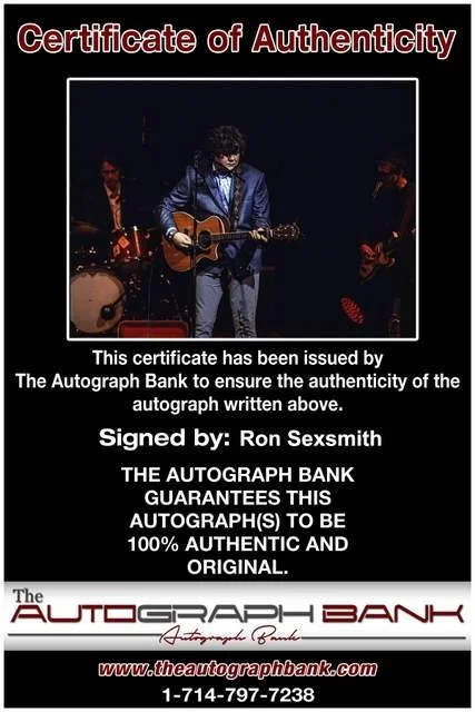 Ron Sexsmith — Ron Sexsmith authentic signed Rock 8x10 photo W/Certificate 125, изображение 2