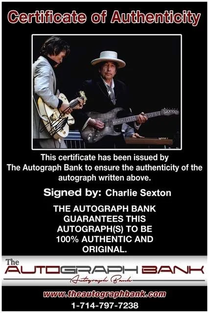 Charlie Sexton — Charlie Sexton authentic signed Rock 8x10 photo W/Certificate 35, image 2
