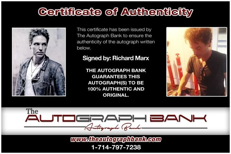 Richard Marx — Richard Marx Authentic signed rock 8x10 photo W/Certificate Autographed (A2, image 2