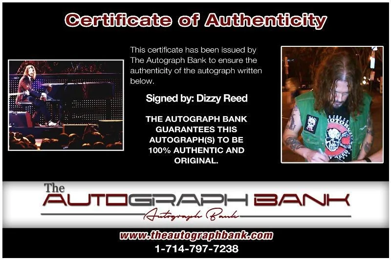 Dizzy Reed — Dizzy Reed Gun N Roses Authentic signed rock 8x10 photo W/Cert Autographed 136-d, image 2