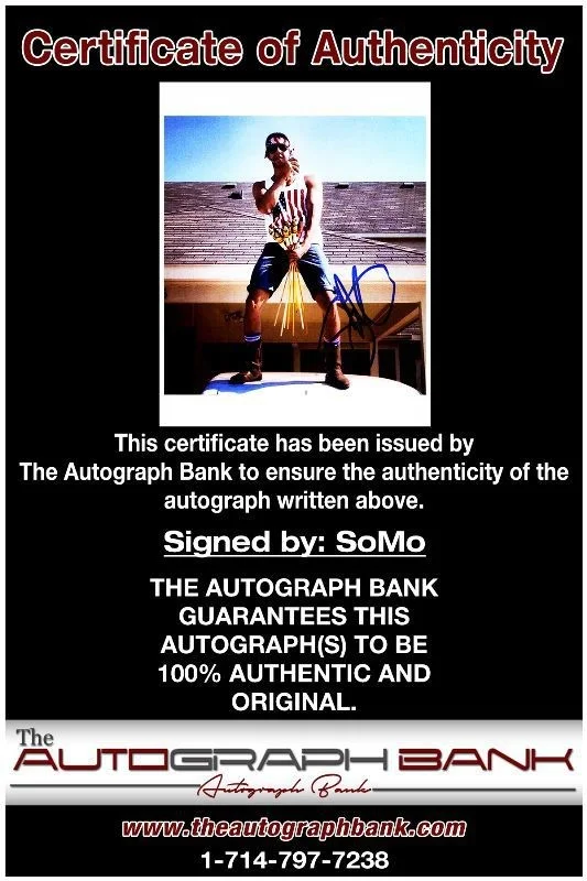 SoMo — SoMo Authentic signed rock 8x10 photo W/Certificate Autographed (411-i), image 2