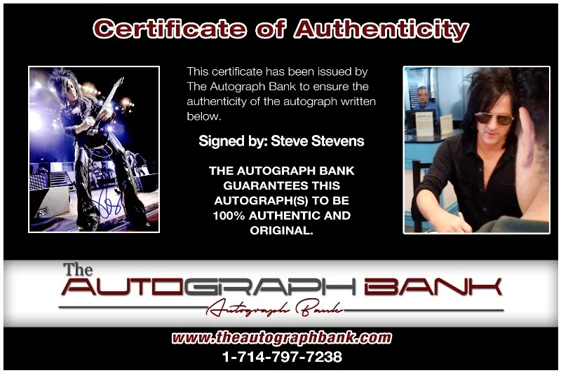 Steve Stevens — Steve Stevens Kings of Chaos Authentic signed 8x10 photo |CERT Autographed 26-p, изображение 2