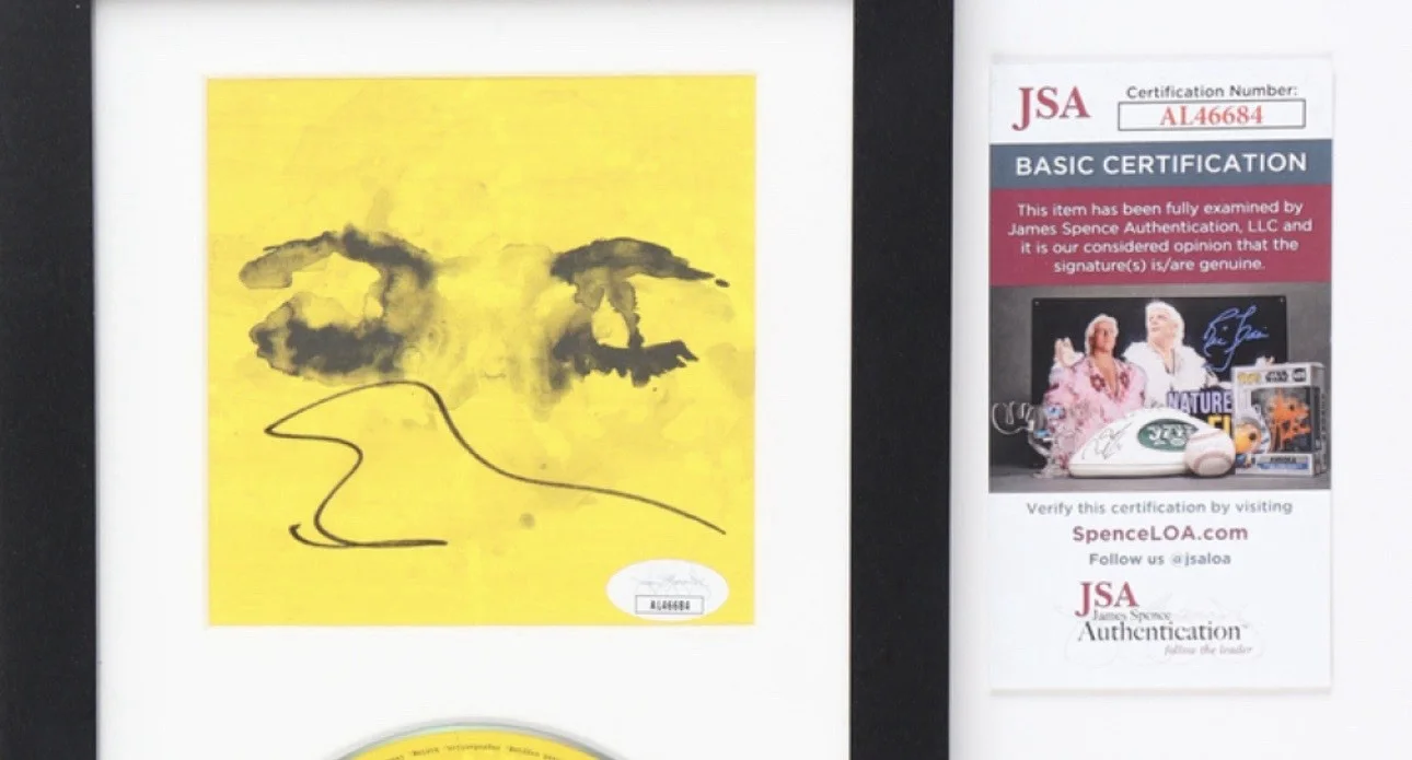 Autographed Ed Sheeran Customer Framed “Eyes Closed” CD (JSA), image 2