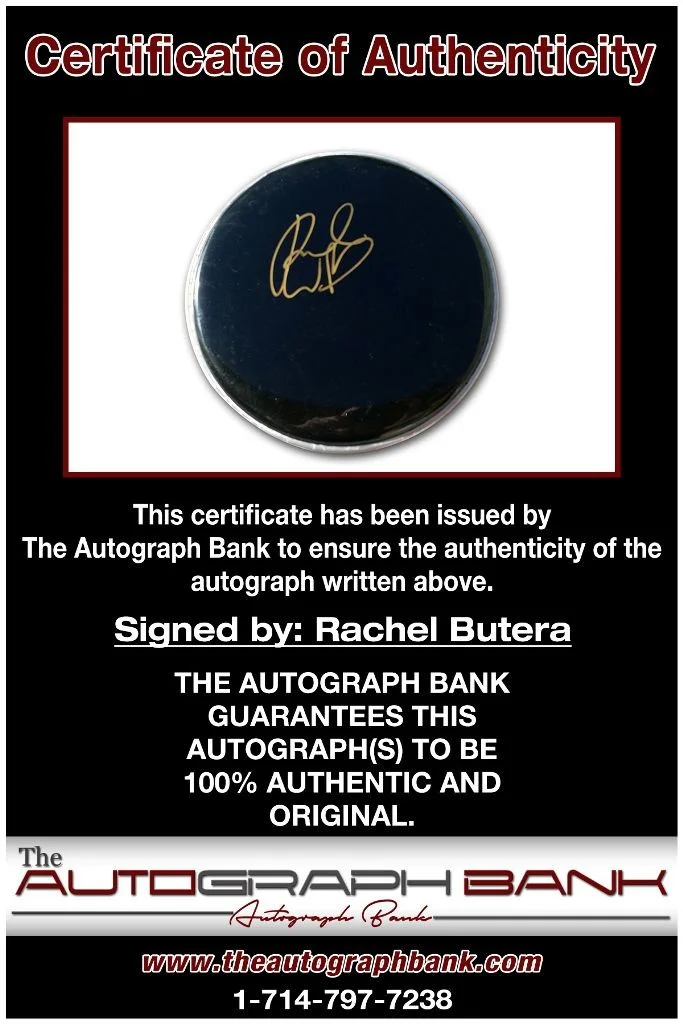 Rachel Butera — Rachel Butera authentic signed Drumhead W/Certificate Autographed (210DHa), image 2