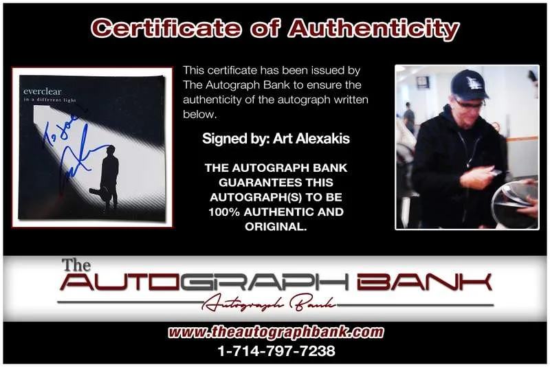 Art Alexakis — Everclear Art Alexakis authentic signed CD W/Certificate Autographed (A)1, image 2