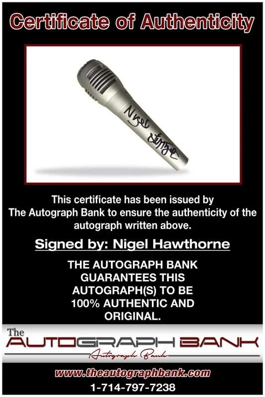 Nigel Lythgoe — Nigel Lythgoe authentic signed rock microphone W/Certificate Autographed (A0001), image 2