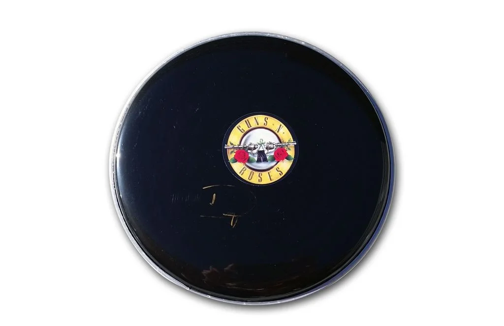 Duff Mckagan — Duff Mckagan Guns N Roses authentic signed Drumhead W/Cert Autographed DH210g