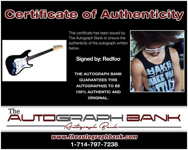 Redfoo — Redfoo authentic signed rap electric guitar W/Certificate Autographed (A0040), image 2