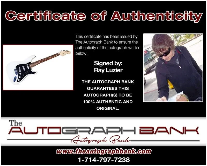 Ray Luzier — Korn Ray Luzier authentic signed rock electric guitar W/Cert Autographed A0002, изображение 2