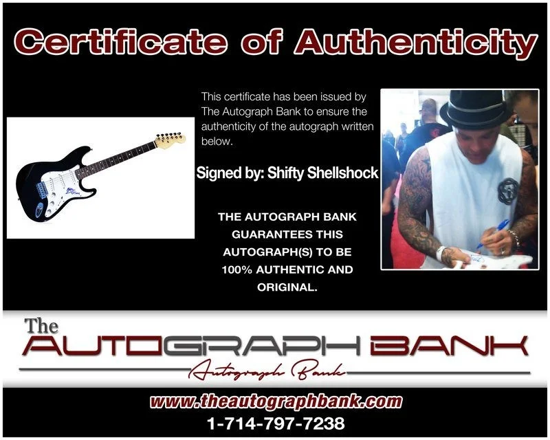 Shifty Shellshock — Shifty Shellshock Crazy Town authentic signed electric guitar W/ Certificate A2, image 2