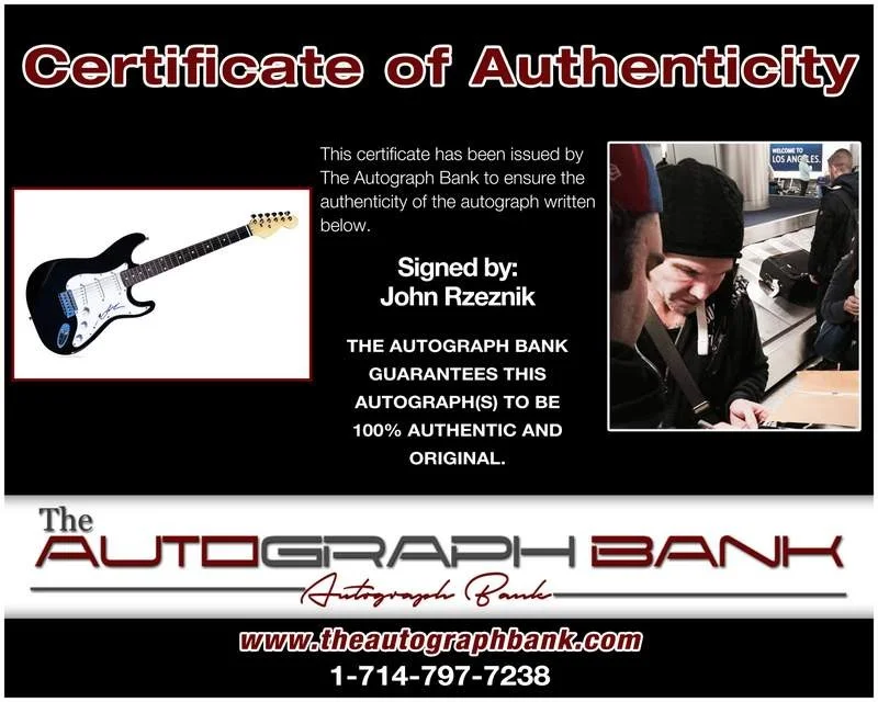 John Rzeznik — Goo Goo Dolls John Rzeznik authentic signed electric guitar |CERT A0016, image 2