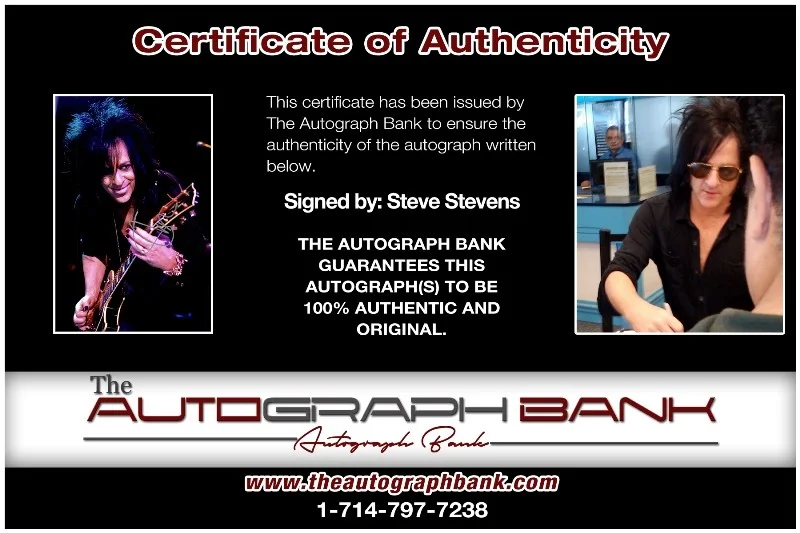 Steve Stevens — Steve Stevens Kings of Chaos Authentic signed 10x15 photo |CERT Autograph 27-d, изображение 2