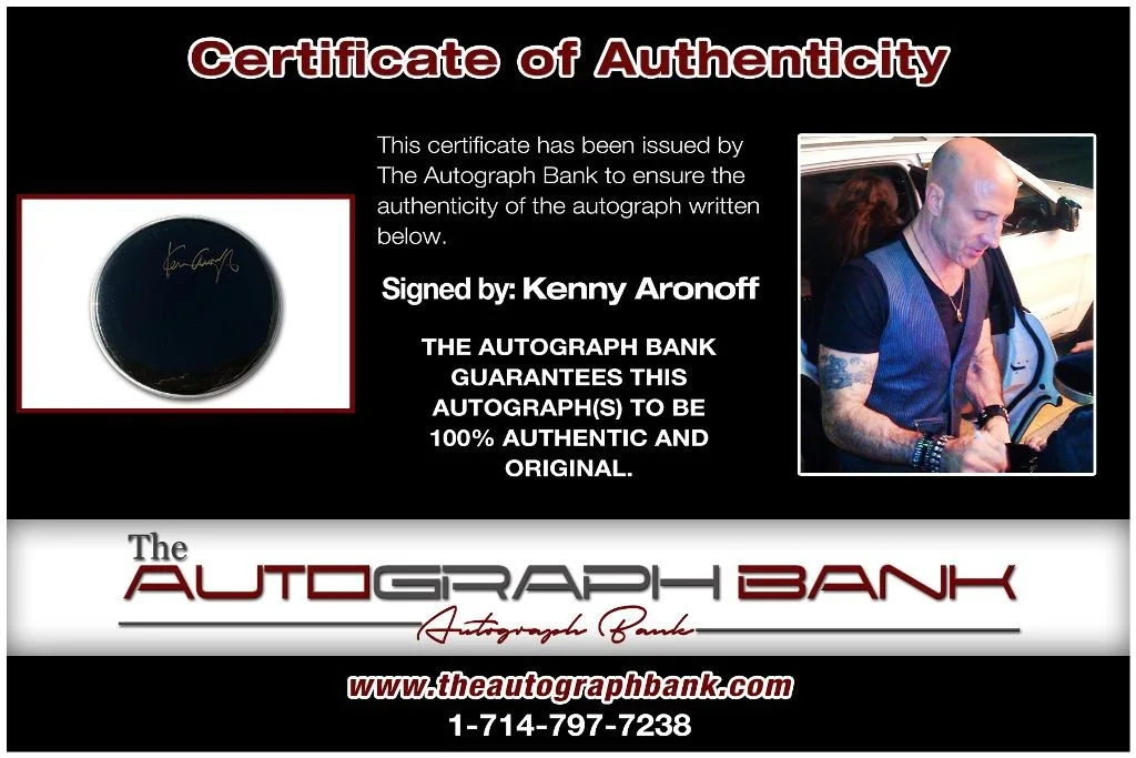 Kenny Aronoff — Kenny Aronoff BoDeans authentic signed Drumhead W/Cert Autographed 210DHa, image 2