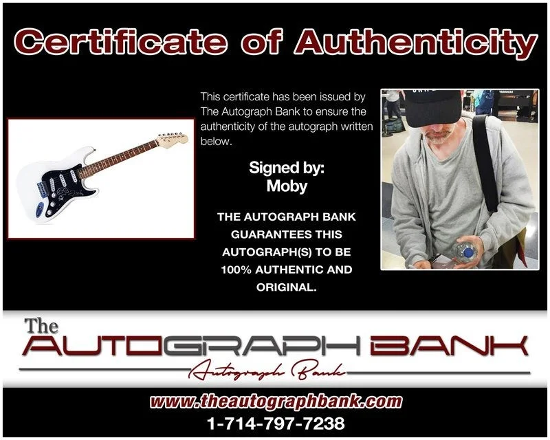 Moby — Moby authentic signed electric guitar W/ Certificate Autographed (A1), image 2