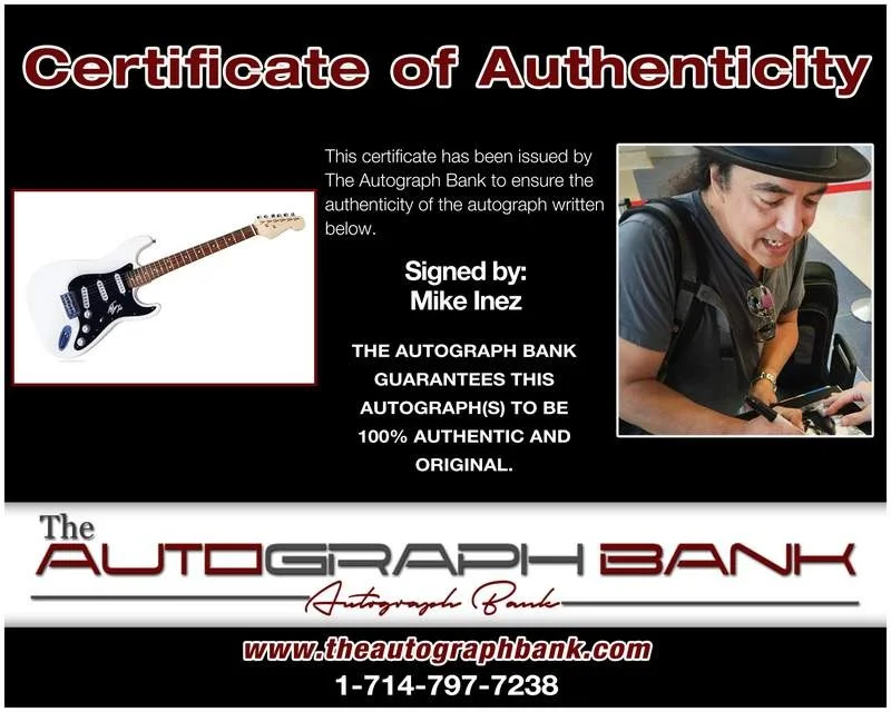 Mike Inez — Alice in Chains Mike Inez authentic signed electric guitar |CERT A0003, image 2