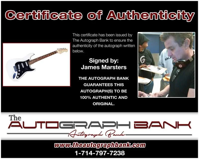 James Marsters — James Marsters authentic signed rock electric guitar W/Cert Autographed A0001, image 2