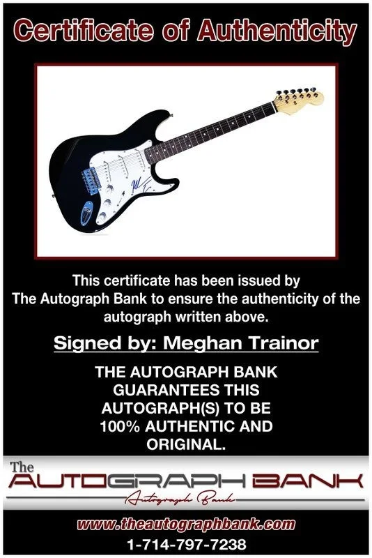 Meghan Trainor — Meghan Trainor authentic signed electric guitar W/ Certificate Autographed (A1), image 2