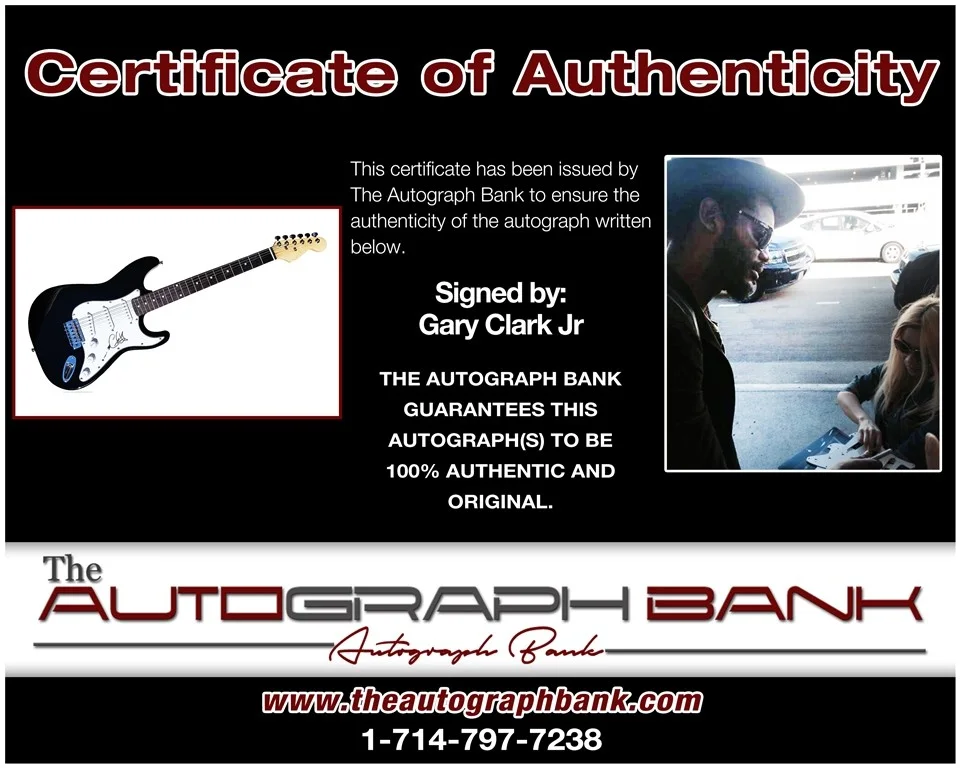 Gary Clark Jr — Gary Clark Jr Omar & the Howlers signed guitar w/Certificate Autograph BG1, изображение 2