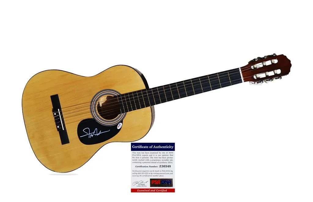 Frankie Avalon — Frankie Avalon authentic signed acoustic guitar |PSA Certificate Autographed PG1