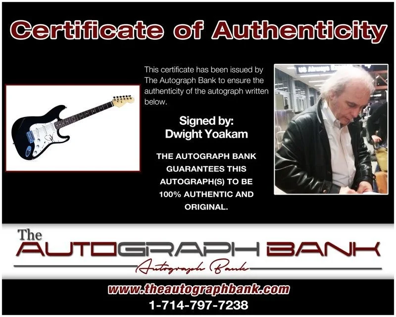 Dwight Yoakam — Dwight Yoakam authentic signed electric guitar W/ Certificate Autographed (AC2), image 2