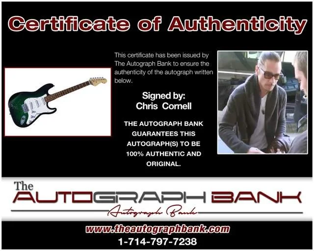 Chris Cornell — Chris Cornell Soundgarden authentic signed electric guitar W/ Certificate BG1, image 2