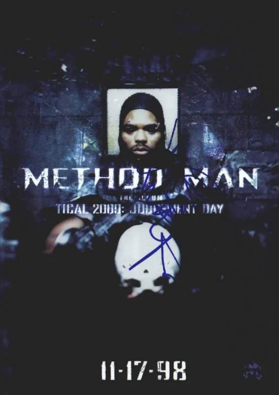 Method Man — Wu Tang Clan Method Man signed Tical 4x6 photo W/Certificate Autographed A7