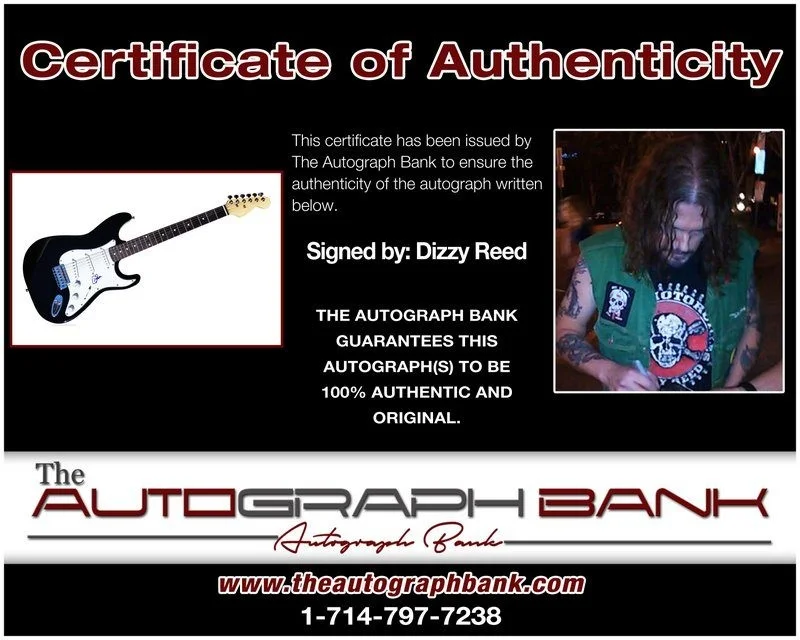 Dizzy Reed — Dizzy Reed Guns N Roses authentic signed electric guitar W/Cert Autographed A4, image 2