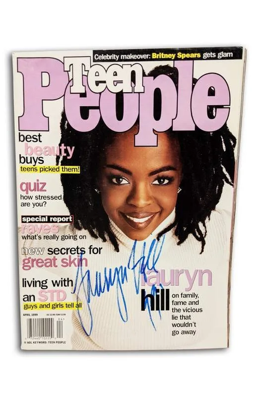 Lauryn Hill — The Fugees Lauryn Hill signed rap Teen People Magazine W/Certificate Autographed