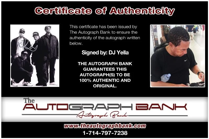 DJ Yella — DJ Yella authentic signed RAPPER 8x10 photo W/Cert Autographed 1182016-d1, изображение 2