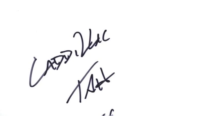 Caddillac Tah — Caddillac Tah authentic signed rap Notecard W/Certificate Autographed A0006
