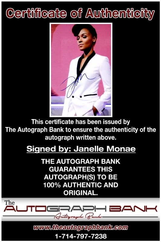 Janelle Monae — Janelle Monae Dungeon Family authentic signed 10x15 photo |CERT Autograph 26-d, image 2