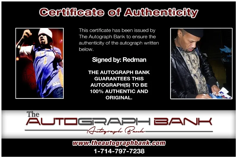 Redman — Redman Wu-Tang Clan authentic signed RAPPER 10x15 photo W/Cert Autographed 26-d, изображение 2