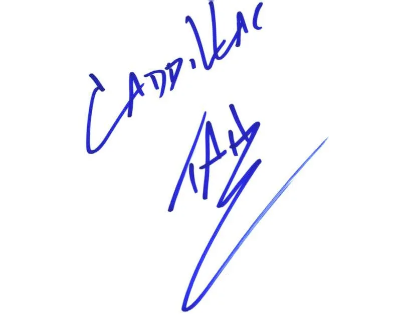 Caddillac Tah — Caddillac Tah authentic signed rap Notecard W/Certificate Autographed A0005