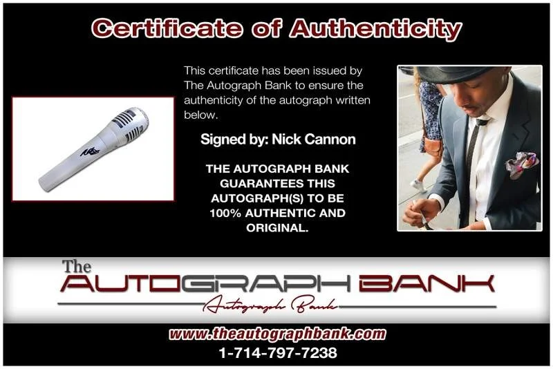 Nick Cannon — Nick Cannon authentic signed rap mic W/Certificate Autographed (A0002), image 2
