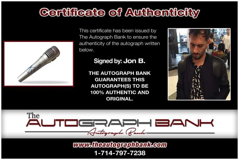 Jon B — Jon B authentic signed rap mic W/Certificate Autographed (A)1, image 2