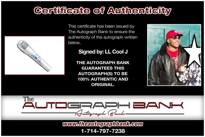 Ll Cool J — Ll Cool J authentic signed rap mic W/Certificate Autographed (A0002), image 2