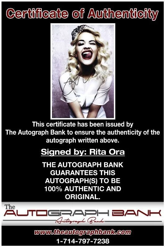 Rita Ora — Rita Ora authentic signed RAPPER 10x15 photo W/ Certificate Autographed (517a1), image 2