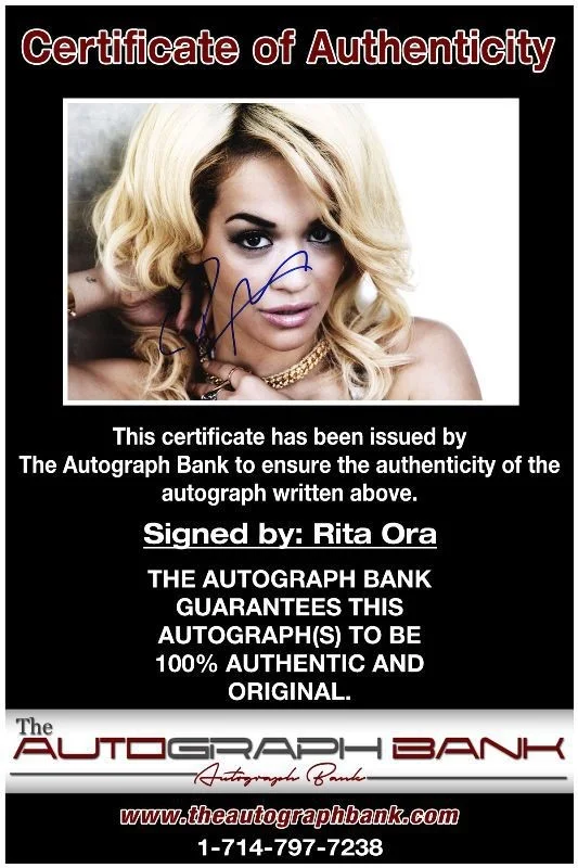 Rita Ora — Rita Ora authentic signed RAPPER 10x15 photo W/ Certificate Autographed (517b1), image 2