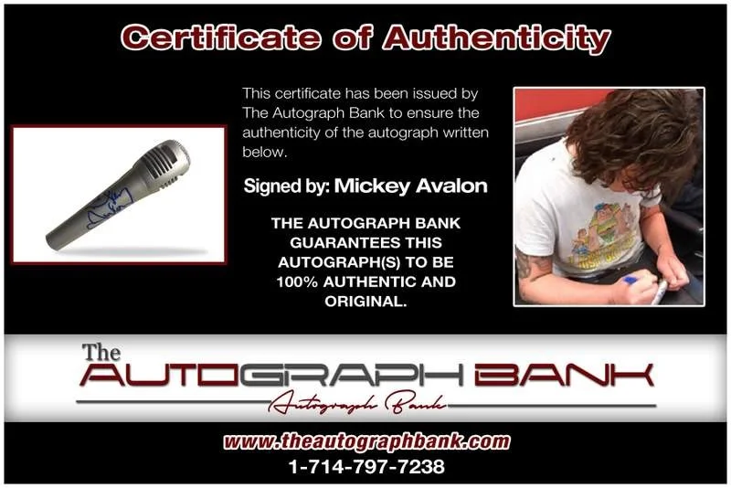 Mickey Avalon — Mickey Avalon authentic signed rap mic W/Certificate Autographed (A0001), image 2