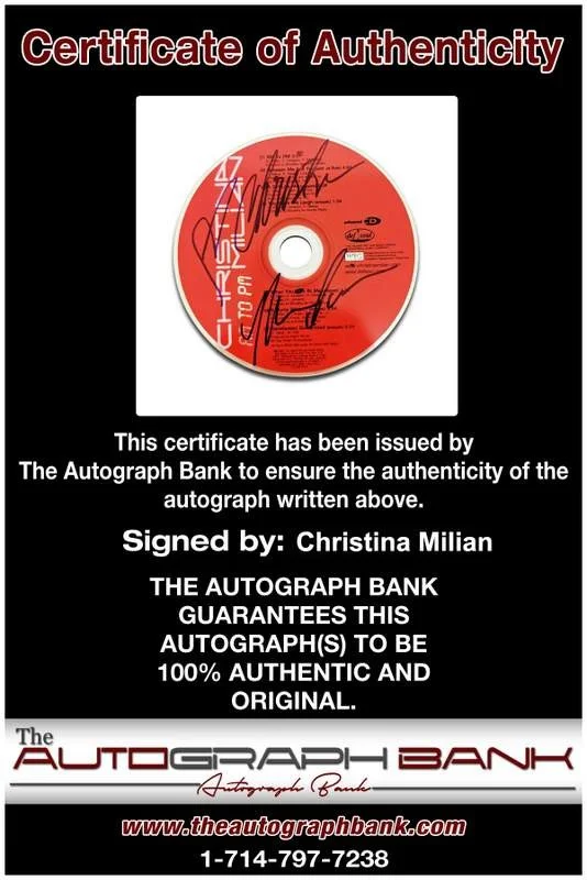 Christina Milian — Christina Milian authentic signed Am to Pm CD W/Certificate Autographed, изображение 2